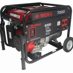 Бензиновый трехфазный генератор Weima WM 7000E3, 6,5 кВт, 25 л, с электростартером